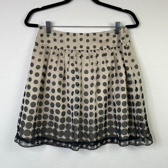 The Limited Dresses & Skirts - The Limited Black and Tan pokadot flowy miniskirt size 0